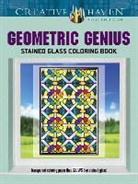 Henry Shaw - Creative Haven Geometric Genius Stained Glass Coloring Book