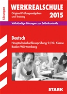 Marion Kammer, Marion von der Kammer, Birgit Schmon - Werkrealschule 2015: Deutsch, Hauptschulabschlussprüfung 9./10. Klasse Baden-Württemberg - Lösungen