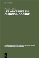 Viviane Alleton - Les adverbes en chinois moderne
