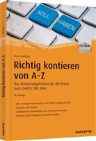 Elmar Goldstein - Richtig Kontieren von A-Z, m. CD-ROM