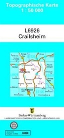 Lg, LGL - Topographische Karte Baden-Württemberg, Zivilmilitärische Ausgabe - Crailsheim