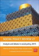 Zoe Irving, Menno Fenger, Menno (Department of Public Administration Fenger, John Hudson, John (Department of Social Policy) Hudson, Zo¿ Irving... - Social policy review 27
