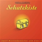 Geraldino - Geraldino Schatzkiste, 12 Miniliederbücher u. 1 Audio-CD