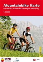 Natur und Landschaft Amt für Wald - Mountainbike Karte Fürstentum Liechtenstein und Region Werdenberg