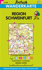 Fritsch Landkartenverlag - Fritsch Karte - Schweinfurter Land, Freizeitkarte. Schweinfurter Land, Radwanderkanderkarte, 2 Bl.