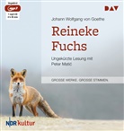 Johann Wolfgang von Goethe, Peter Mati, Peter Matic, Peter Matić - Reineke Fuchs, 1 Audio-CD, 1 MP3 (Hörbuch)