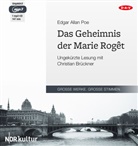 Edgar  Allan Poe, Christian Brückner - Das Geheimnis der Marie Roget, 1 Audio-CD, 1 MP3 (Hörbuch)