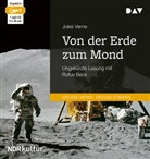 Jules Verne, Rufus Beck - Von der Erde zum Mond, 1 Audio-CD, 1 MP3 (Hörbuch)