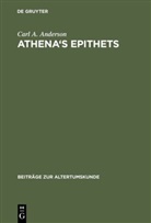Carl A Anderson, Carl A. Anderson - Athena's Epithets