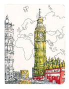 Galison, London Big Ben Handmade Journal Galison, Galison Publishing - London Big Ben Handmade Journal