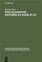 Markus Witte - Philologische Notizen zu Hiob 21-27