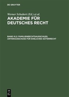 Jürgen Regge, Werne Schmid, Werner Schmid, Werner Schubert - Akademie für Deutsches Recht - Bd III,2: Akademie für Deutsches Recht / Familienrechtsausschuß. Unterausschuß für eheliches Güterrecht