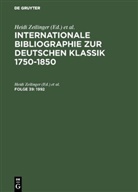 Heidi Zeilinger, Wojtecki, Wojtecki, Wolfram Wojtecki, Heid Zeilinger, Heidi Zeilinger - Internationale Bibliographie zur Deutschen Klassik 1750-1850 - Folge 39: 1992