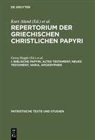 Kurt Aland, Kur Aland, Kurt Aland, Rosenbaum, Rosenbaum, Hans-Udo Rosenbaum - Repertorium der griechischen christlichen Papyri - I: Biblische Papyri, Altes Testament, Neues Testament, Varia, Apokryphen