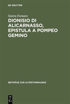 Sotera Fornaro - Dionisio di Alicarnasso, Epistula a Pompeo Gemino