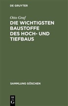 Otto Graf - Die wichtigsten Baustoffe des Hoch- und Tiefbaus