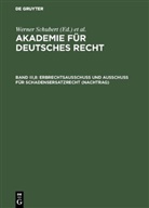 Jürgen Regge, Werner Schmid, Werne Schubert, Werner Schubert - Akademie für Deutsches Recht - Band III,8: Akademie für Deutsches Recht / Erbrechtsausschuß und Ausschuß für Schadensersatzrecht (Nachtrag)
