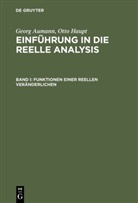 Geor Aumann, Georg Aumann, Otto Haupt - Einführung in die reelle Analysis - Band I: Funktionen einer reellen Veränderlichen
