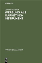 Günther Haedrich - Werbung als Marketinginstrument