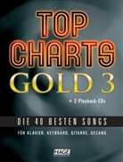 Top Charts Gold, für Klavier, Keyboard, Gitarre, Gesang, m. 2 Audio-CDs. Bd.3