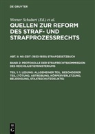J¿rgen Regge, Jürge Regge, Jürgen Regge, Rie¿ Peter, Peter Rieß, Peter Riess u a... - Quellen zur Reform des Straf- und Strafprozeßrecht - Abt. II. Band 2. Teil 1: 1. Lesung: Allgemeiner Teil. Besonderer Teil (Tötung, Abtreibung, Körperverletzung, Beleidigung, Staatsschutzdelikte)