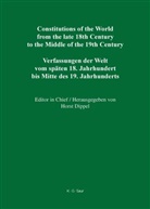 Hors Dippel, Horst Dippel - Constitutions of the World from the late 18th Century to the Middle of the 19th Century, The America - Vol. 1. Part I: National Constitutions / State Constitutions (Alabama - Frankland)