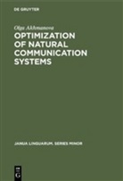 Olga Akhmanova - Optimization of natural communication systems