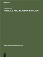 John Hewson - Article and Noun in English