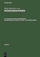 Walter Haas, Diete Karch, Dieter Karch, Edeltraud Knetschke - Phonai. Monographien - 22: Jockgrim, Kr[eis] Germersheim. Niederhorbach, Kr[eis] Landau - Bad Bergzabern
