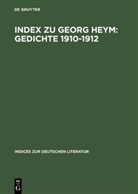 Russell E. Brown, Russell E. Brown, Russel E Brown, Russell E Brown - Index zu Georg Heym: Gedichte 1910-1912