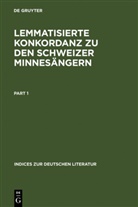 Olg Janssen, Olga Janssen - Lemmatisierte Konkordanz zu den Schweizer Minnesängern
