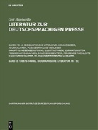 Gert Hagelweide, Gert Hagelweide - Literatur zur deutschsprachigen Presse - 13: 136876-149882 /Mi-Sc