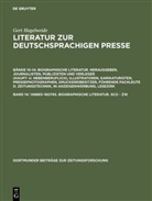 Gert Hagelweide, Gert Hagelweide - Literatur zur deutschsprachigen Presse - 14: 149883-160745