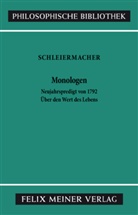Friedrich D. E. Schleiermacher, Friedrich Daniel Ernst Schleiermacher, Friedrich Michael Schiele, Mulert, Friedrich Michael Schiele - Monologen