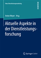 Anto Meyer, Anton Meyer - Aktuelle Aspekte in der Dienstleistungsforschung