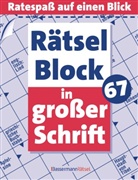 Eberhard Krüger - Rätselblock in großer Schrift. Bd.67