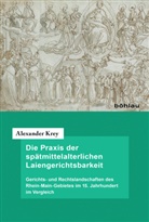 Alexander Krey, Alexander Von: Krey - Die Praxis der spätmittelalterlichen Laiengerichtsbarkeit