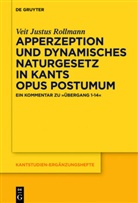 Veit Justus Rollmann, Veit-Justus Rollmann - Apperzeption und dynamisches Naturgesetz in Kants Opus postumum