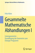 Felix Klein, R. Fricke, Rober Fricke, Robert Fricke, Markowitsch Ostrowski, Markowitsch Ostrowski... - Gesammelte Mathematische Abhandlungen. Vol.I