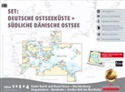 Delius Klasing-Sportbootkarten Deutsche Ostsee + Südliche dänische Ostsee, 3 Kartensätze, Planokarte. Tyske og sydlige Danske Fravande i Oestersoeen