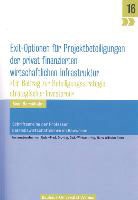Sven Barckhahn - Exit-Optionen für Projektbeteiligungen der privat finanzierten wirtschaftlichen Infrastruktur