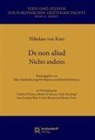 Nikolaus von Kues, Nikolaus von Kues, Jorg M Machetta, Jorge M. Machetta, Klaus Reinhardt, Harald Schwaetzer - De non aliud. Nichts anderes