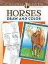 Marty Noble - Creative Haven Horses Draw and Color