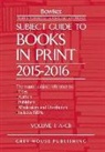 R. R. Bowker, R.r. Bowker, Rr Bowker - Subject Guide to Books in Print - 6 Volume Set, 2015/16