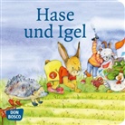 Brüder Grimm, Jacob Grimm, Wilhelm Grimm, Petra Lefin - Hase und Igel, Mini-Bilderbuch