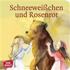 Brüder Grimm, Jacob Grimm, Wilhelm Grimm, Petra Lefin - Schneeweißchen und Rosenrot, Mini-Bilderbuch