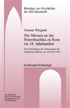 Gunnar Wiegand, Joachim Marx, Joachim Marx, Ulric Konrad, Ulrich Konrad, Hans Joachim Marx - Die Messen an der Petersbasilika zu Rom im 18. Jahrhundert