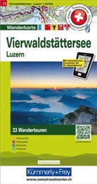 Hallwag Kümmerly+Frey AG - Hallwag Wanderkarten - Bl.11: Kümmerly+Frey Wandertourenkarte 11 Vierwaldstättersee 1:50.000