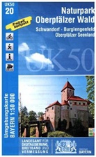 Landesam für Digitalisierung Breitband un - Topographische Karten Bayern - Bl.20: Topographische Karte Bayern Naturpark Oberpfälzer Wald