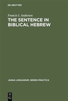 Francis I Andersen, Francis I. Andersen - The Sentence in Biblical Hebrew